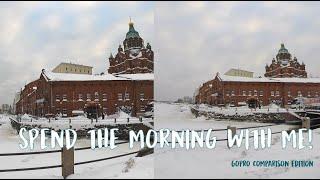 GoPro Hero 9 vs GoPro Hero 3+ // A morning in Helsinki Finland