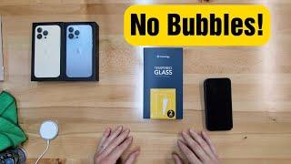 iPhone 13 Pro Screen Protector Installation NO BUBBLES tip!