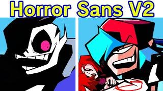 Friday Night Funkin' Vs Ft. Horror Sans | Midnight Hunger V2 CANCELLED BUILD (FNF Mod/Undertale)