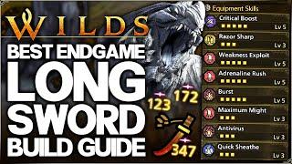 Monster Hunter Wilds - Best Long Sword Build - Highest Damage Possible - Armor Set & Weapon Guide!