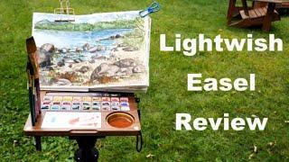 Beautiful Wooden Paint Box! Lightwish watercolor plein-air easel review