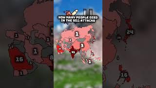 How many people died in the 9/11 attacks? #shorts #mapping #geography #history #asia #china #country