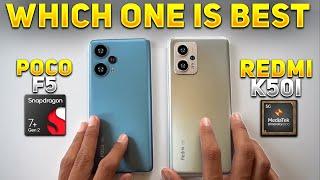 Poco F5 Vs Redmi K50i Which One Is Best For Gaming | Redmi K50i Vs Poco F5 Bgmi & Pubg Test