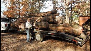 Let's Unload Logs By Hand With A Little Help From The Missus