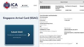 2025 How to Submit the SG Arrival Card (SGAC) to Singapore - Tutorial