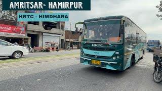 Hrtc | Hamirpur to Amritsar | Himdhara ac bus journey | vlog Hindi | Superfast hrtc | ️️