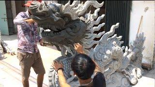 How to Make a Beautiful Dragon from Sand and Cement  - Build Artwork