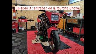 #03 Ducati 900SS : tutoriel vidange, joints spy, caches poussières fourche Showa