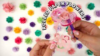 HOW TO MAKE ROLLED PAPER FLOWERS WITH YOUR CRICUT MACHINE! Easy Step By Step Tutorial