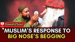 Muslim’s Response To Big Nose’s Begging For Contents ! Abdullah | Speakers Corner
