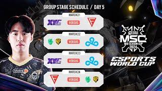 MSC GROUP STAGE watch party DAY 5 BREN vs C9 | Esports World cup MLBB 2024