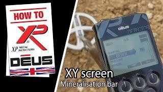XP Deus XY screen mineralisation bar