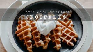 Croiffles w/ Cinnamon Sugar | Seoul Street Food | Croissant Waffles