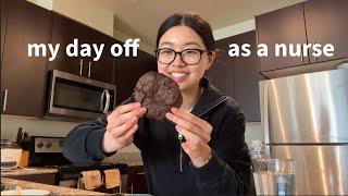 day off as a new grad nurse (cleaning, baking, eating)