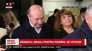 BĂSESCU, MESAJ PENTRU ROMÂNI SĂ VOTEZE_Știri B1TV_24 nov. 2024