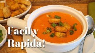 Crema o Sopa de Pimiento Morron / Recetas Faciles - Sabores Nuevos