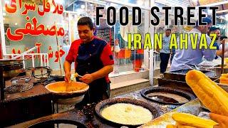 IRANIAN STREET FOOD(4K)/NIGHT WALK/ AHVAZ LASHKAR ABAD