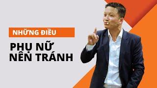 Những điều phụ nữ nên tránh