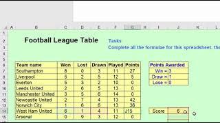 Football league table