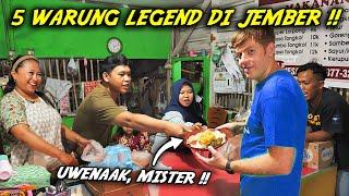 5 WARUNG LEGENDARIS DI JEMBER! Kulineran Seharian Dari Pagi Sampe Malam!