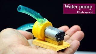 How to make high speedy mini water pump at home
