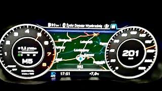 Audi A5 2.0 tfsi 252KM coupe quattro 0-200km/h acceleration