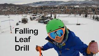 Drills for skiing, Falling Leaf