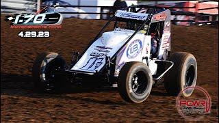 4.29.23 POWRi WAR Sprint Car League Highlights from I 70 Motorsports Park