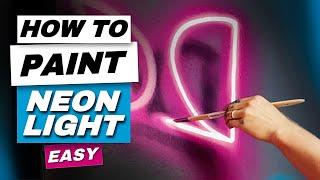 How I Paint Awesome 3D-NEON Light Effect