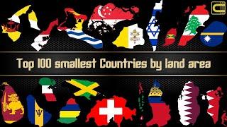 Top 100 smallest Countries by land area