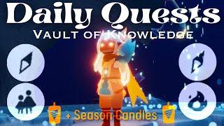 Seasonal Candles + Daily Quests in the Vault of Knowledge | Sky Children of the Light | nastymold