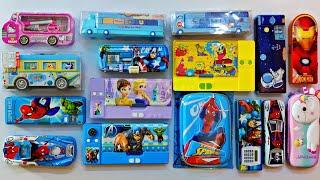 Collection of Pencil Boxes - Avengers Pencil Box, Unicorn Pencil Box, Bus Pencil Box and many more 