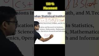 100% Placement College#isi #isi2024 #indianstatisticalinstitute #statistics #placement #job
