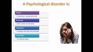 Exploring Psych Ch 14 Psychological disorders