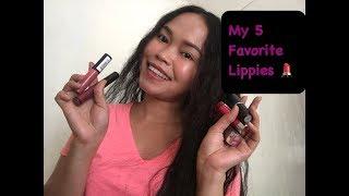 My 5 Favorite Lipstick 2018 (TagLish) | Simply Yosh