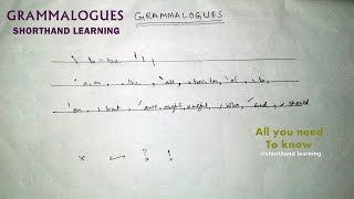 Grammalogues | First chapter | Shorthand Learning