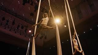 KOMPANIE HIMMELSTÄNZERIN. Vertikaltuch-Performances Tanzhalle Kulturnacht Reutlingen 2019.