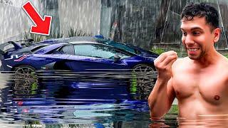 MI LAMBORGHINI AVENTADOR SVJ SE INUNDO POR LAS LLUVIAS || ALFREDO VALENZUELA