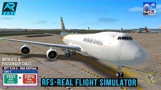 RFS - Real Flight Simulator - Sydney to Shanghai||Full Flight|Boeing747||UPS||FullHD|RealRoute