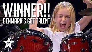 10 Year Old Drummer Johanne Astrid - Winner Of Denmark's Got Talent 2017 Compilation