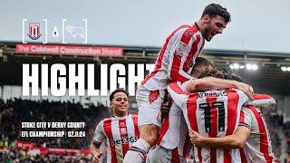 Gibbo's late winner secures the three points! 🫡 | Stoke City 2-1 Derby County | Highlights