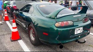 Driving My 1800HP Supra to Cars and Coffee!