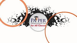 paper presentation tips for all classes channel starter