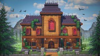 How To Build A Haunted Mansion In Minecraft | Tutorial | Halloween Build