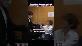 Taehyung doesn't miss a single chance to tell work to Hyun#v #taehyung