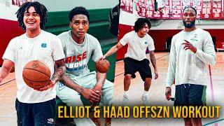 ellio & tahaad PRO workout w nba trainer.