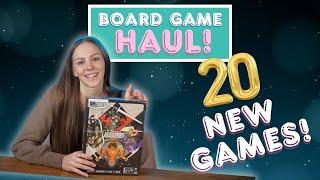 20 New Games | Board Game Haul | Vacation Vlog