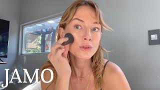 Hunter Elizabeth's Guide to Sensitive Skin Care and Blushy Makeup | Get Ready With Me | JAMO
