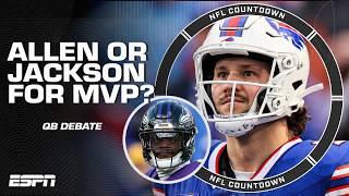 NFL MVP: Lamar Jackson or Josh Allen?  'Allen has done MORE WITH LESS' - Alex Smith | NFL Countdown