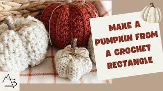 HOW TO MAKE & STYLE A CROCHET PUMPKIN - Easy Step by Step Tutorial/DIY Fall Home Decor